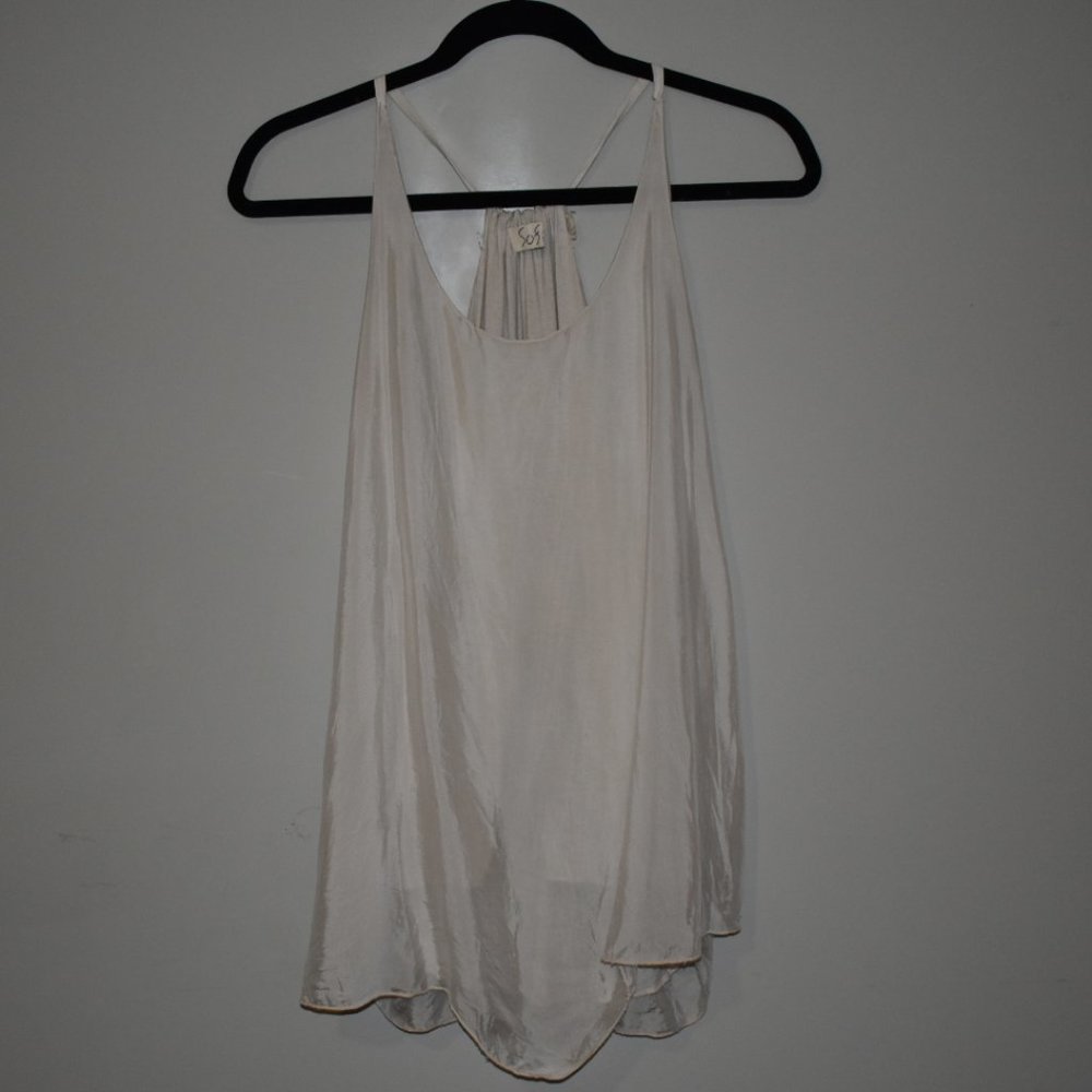 Champagne Satin Tank